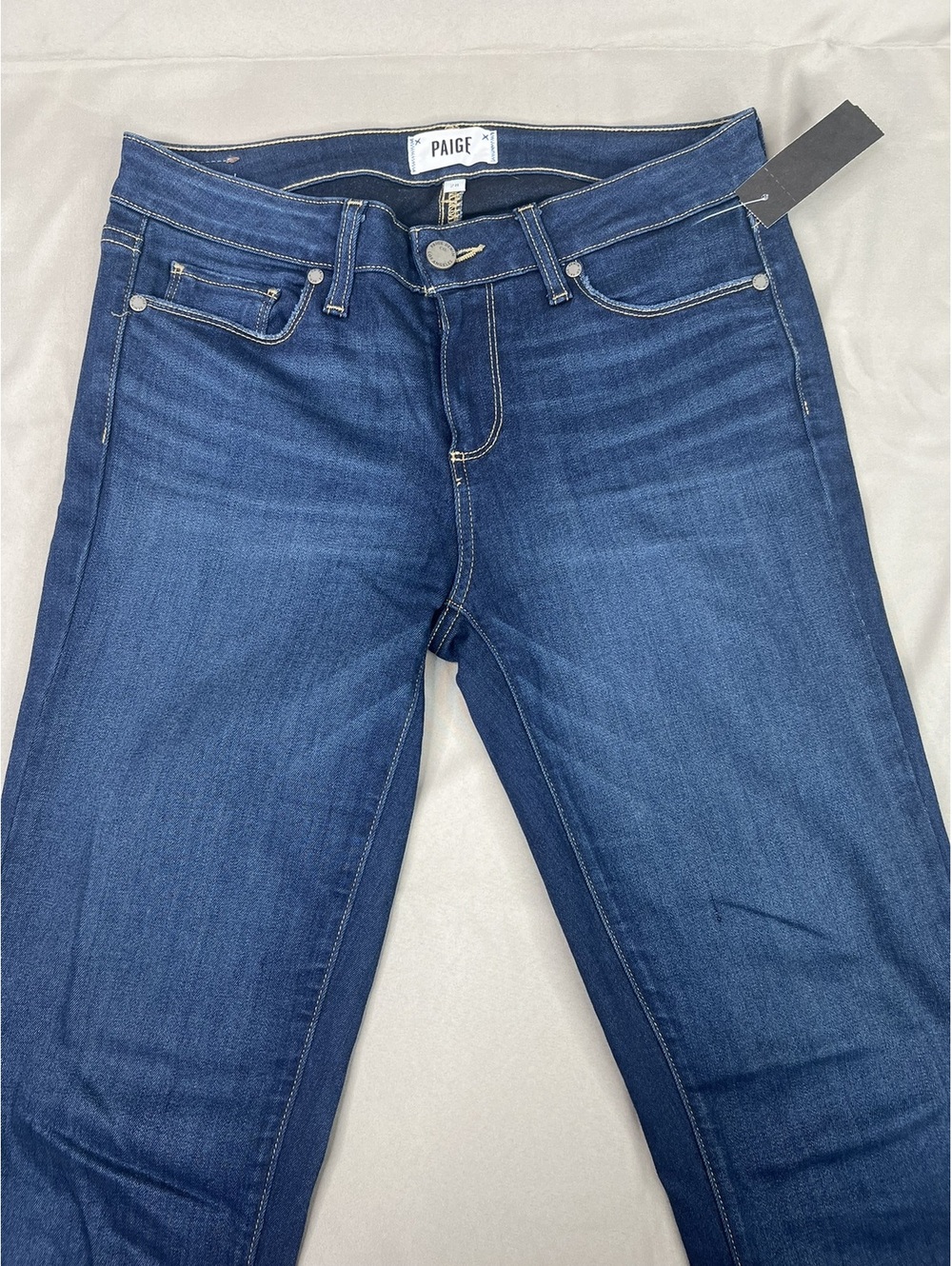 Paige Womens 28x30 Skinny Jeans Medium Wash Stretch Denim Premium